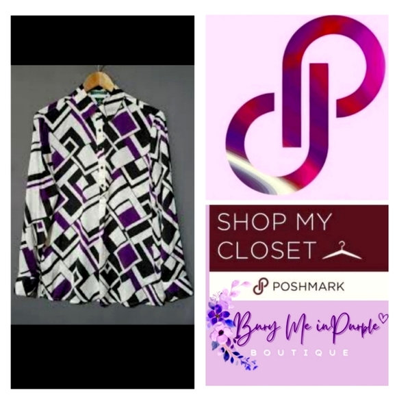 Lauren Ralph Lauren Tops - BUTTON DOWN TUNIC